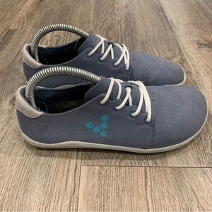 Vivobarefoot Lotte Eco Blue Suede Women’s 37 minimalist Shoe Barefoot Run